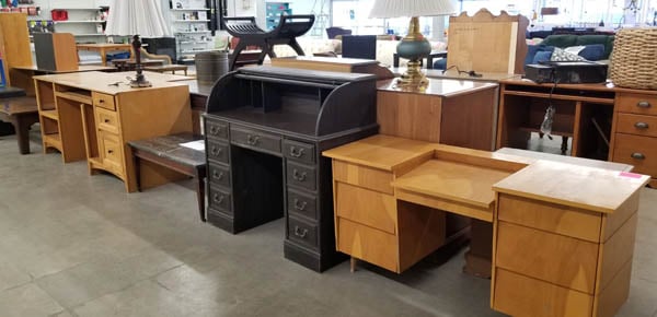 Desks at ReStore.