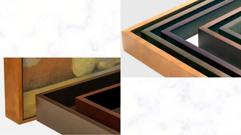 Several custom frames.