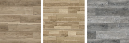 3 colors of vinyl plank flooring available at ReStore Twin Cities