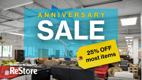 Anniversary sale graphic