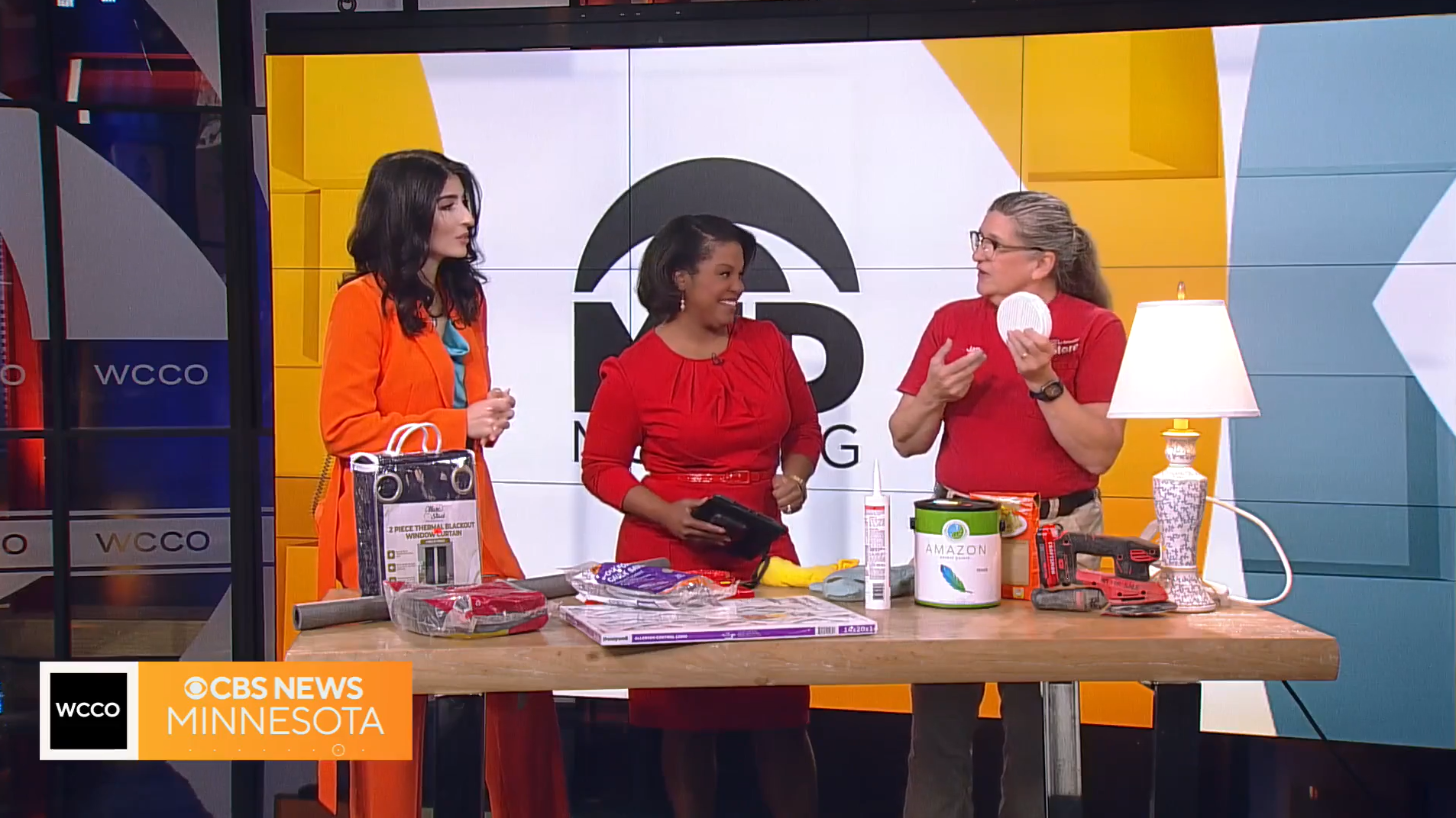 Jan at the WCCO studio.