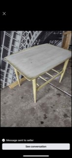 Small, worn table