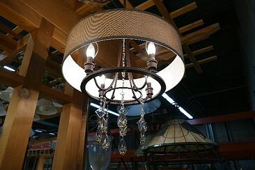 A chandelier at ReStore.