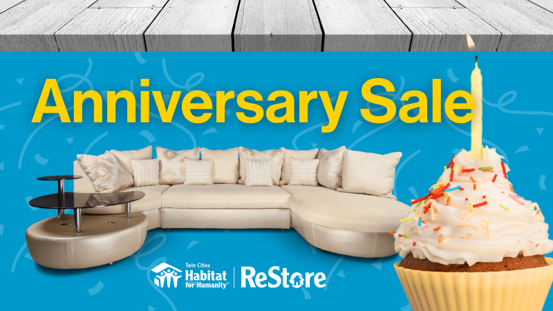 Anniversary Sale graphic.