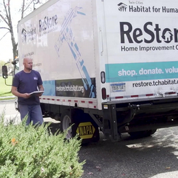 ReStore truck driver at pickup.