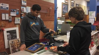 Michael volunteering at ReStore.