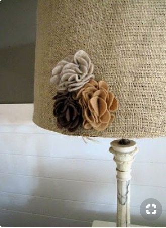 Fall Decor - Decorated Lamp Shade.