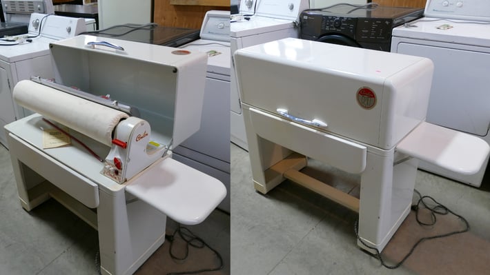 An Ironrite ironing machine.