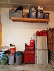 Storage solutions in garage.