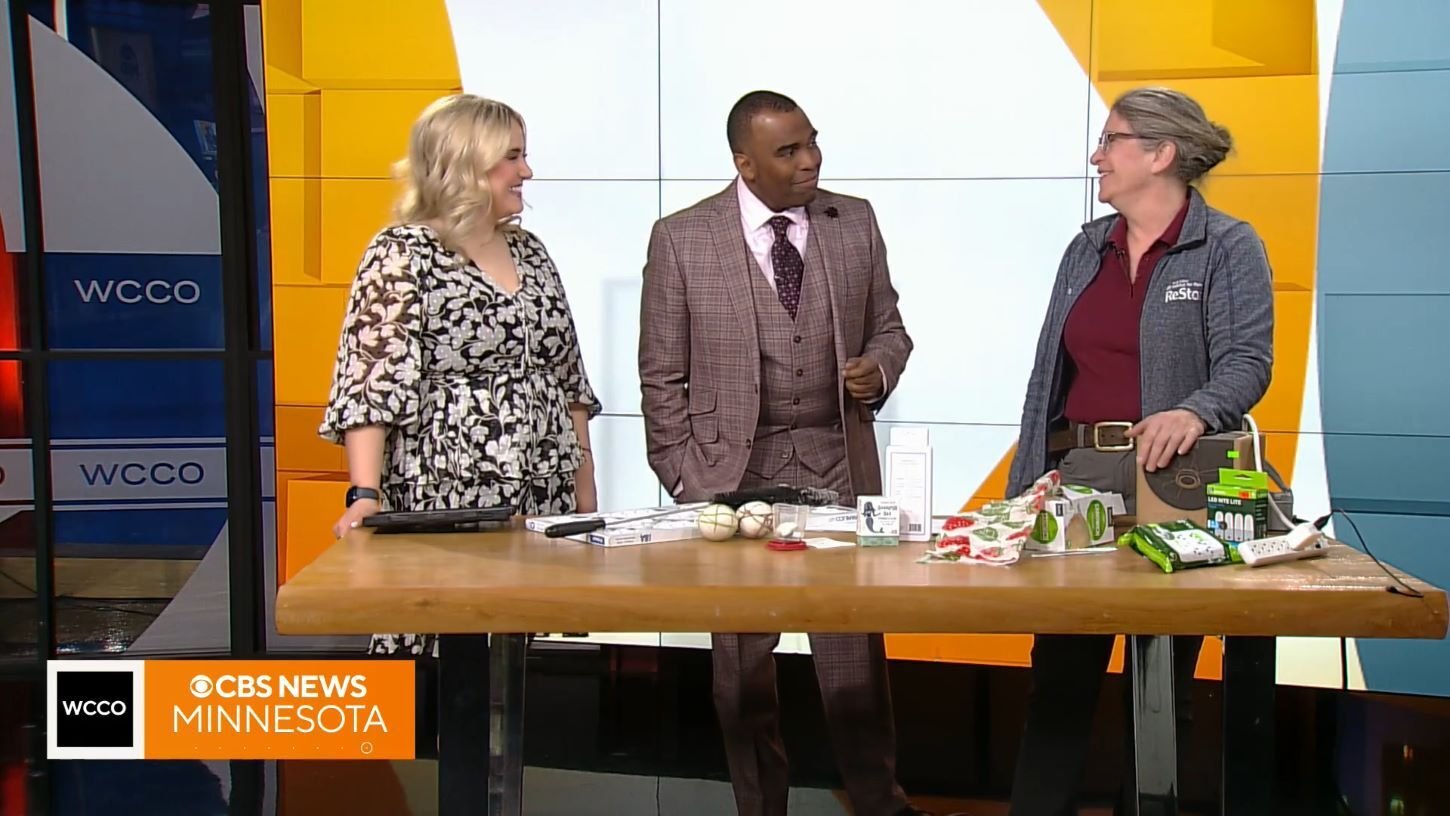 Jan at the WCCO studio.