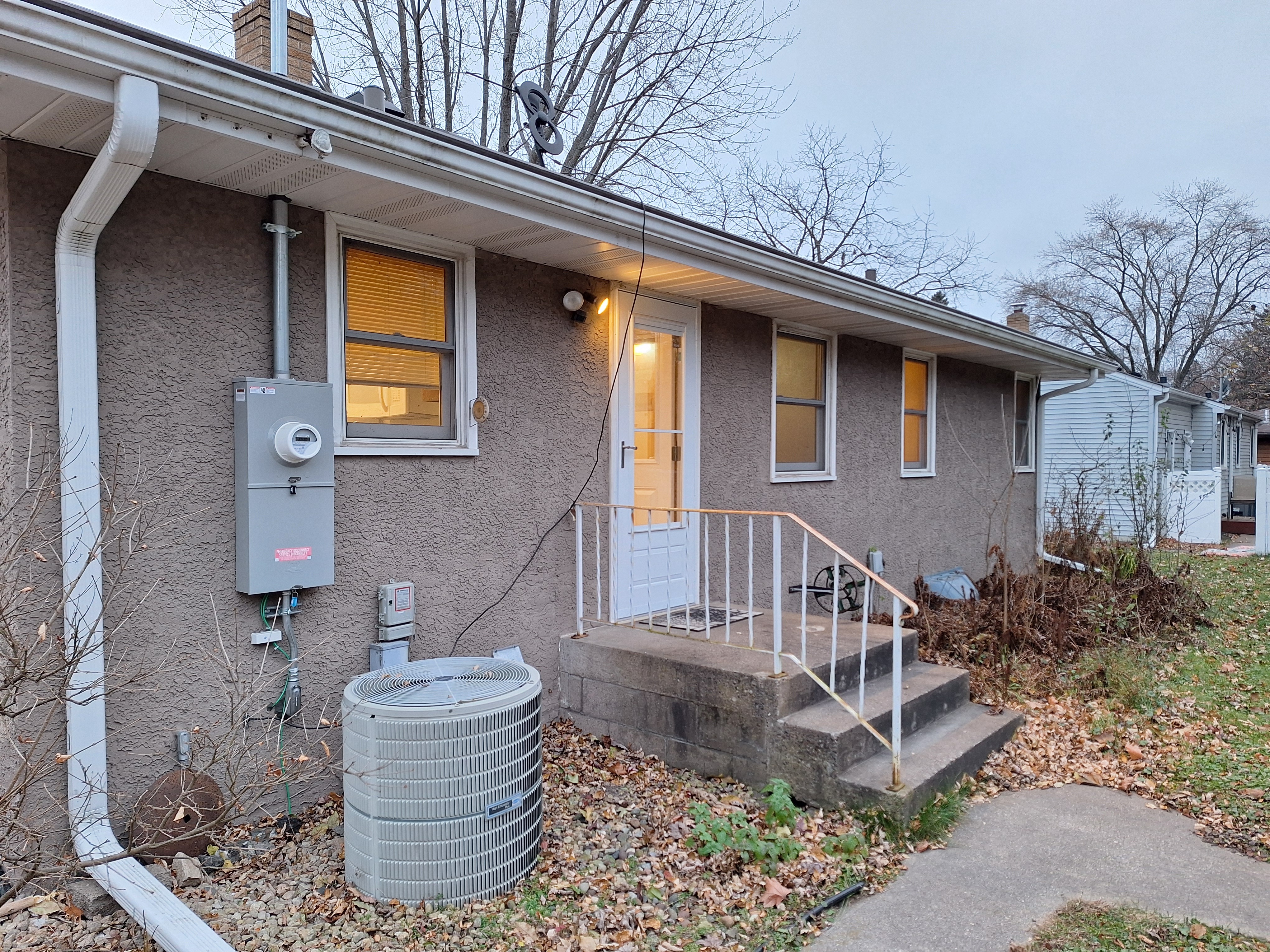 Back of house exterior.