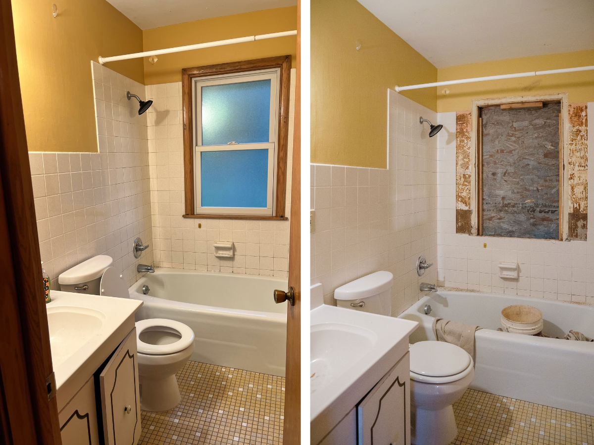 Bathroom progress.