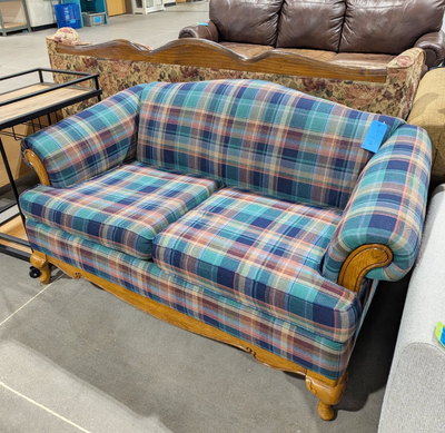 Plaid couch