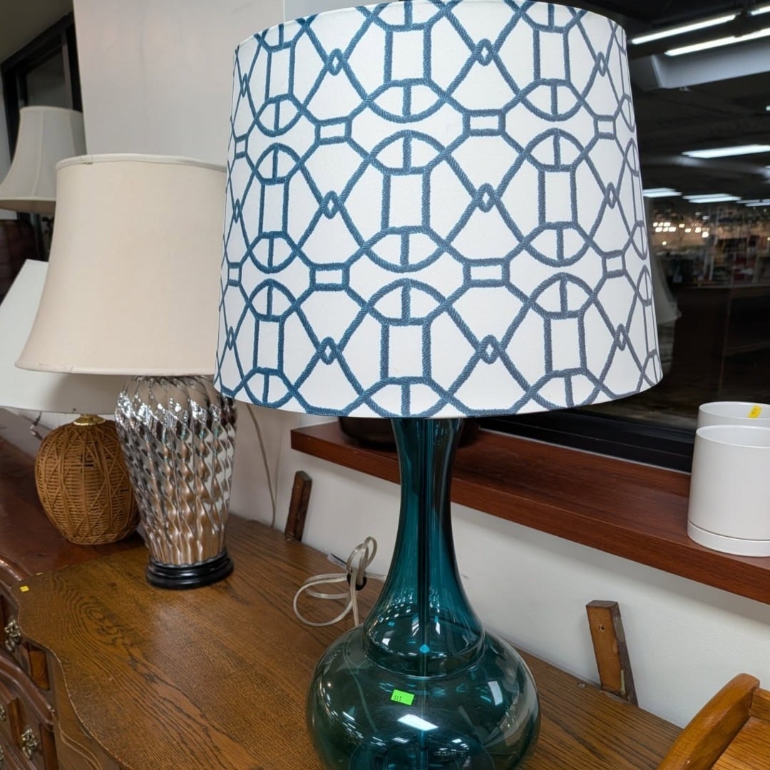 Teal lamp