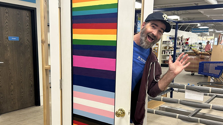 Robert’s Pride Door at ReStore